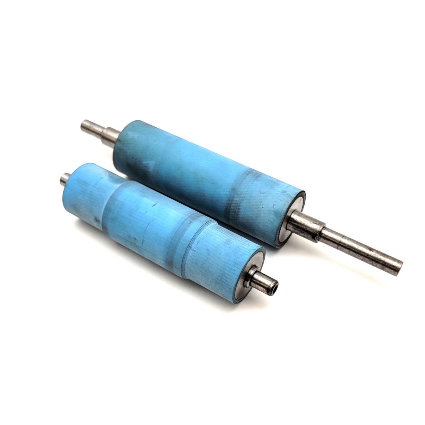 Used Azco Corp Replacement Drive And Idler Rollers For FG-110/SP 130mm(L) 40mm(Dia)