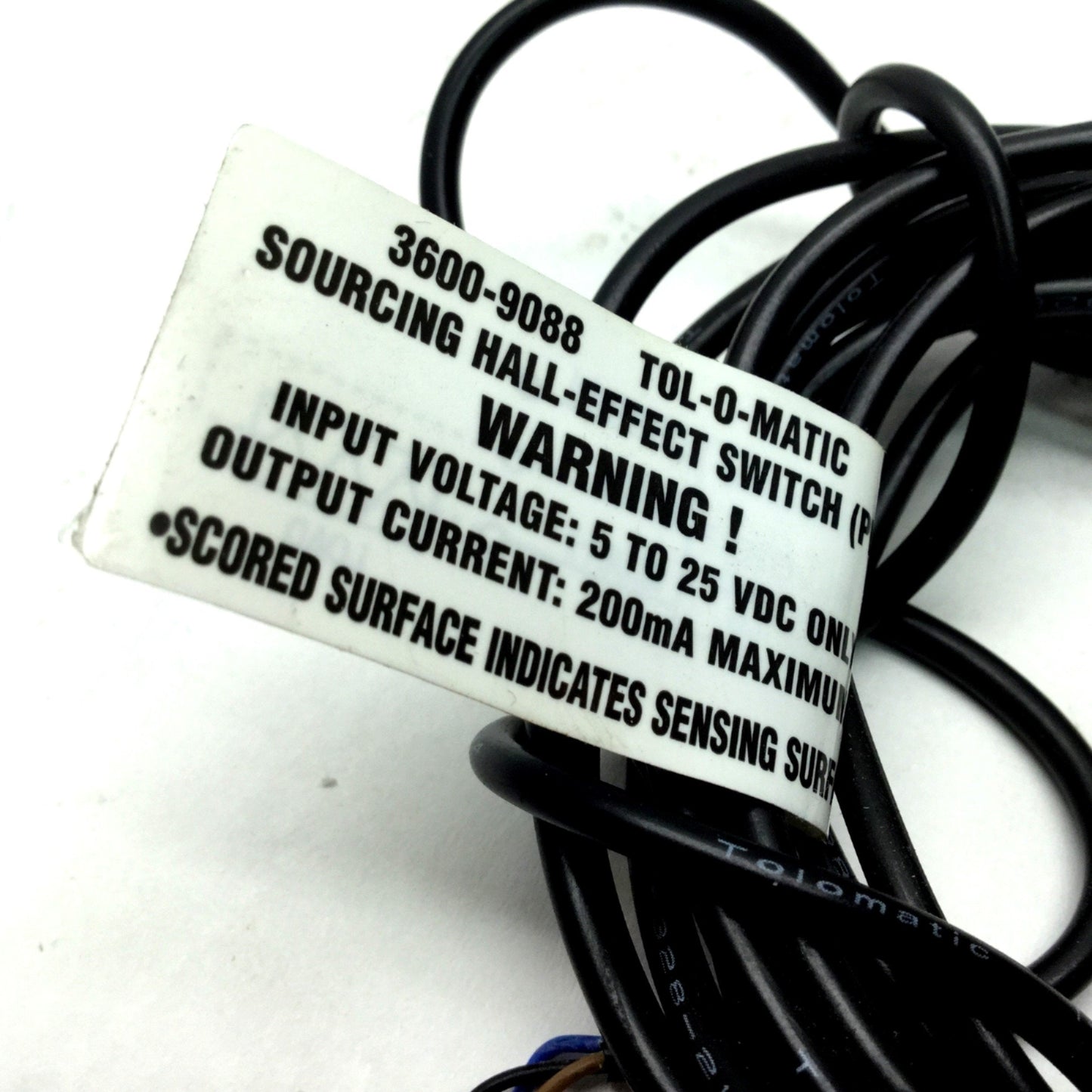 Used Tolomatic 3600-9088 Hall Effect Sourcing Switch, 5-25 VDC, 200mA