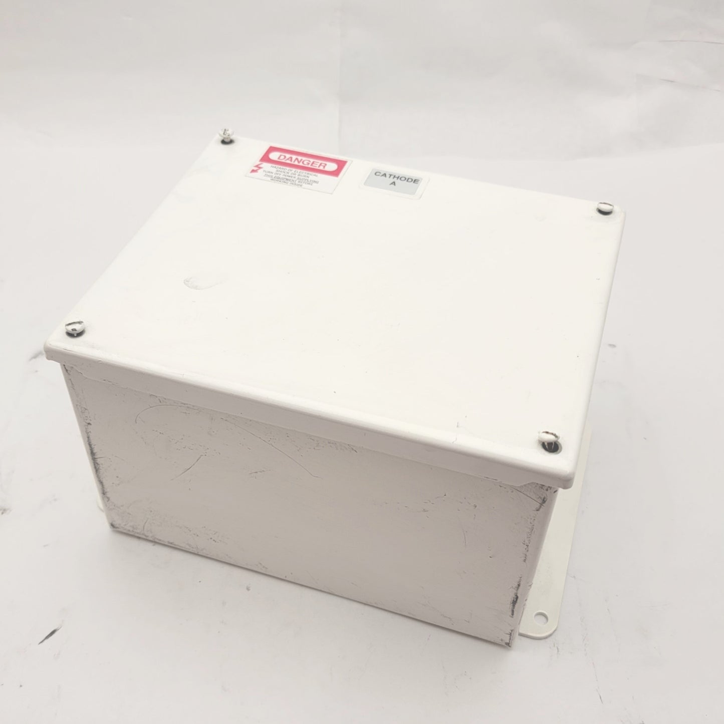 Used Hoffman A10086SC Screw Cover Steel Electrical Enclosure Box, 10" X 8" X 6"