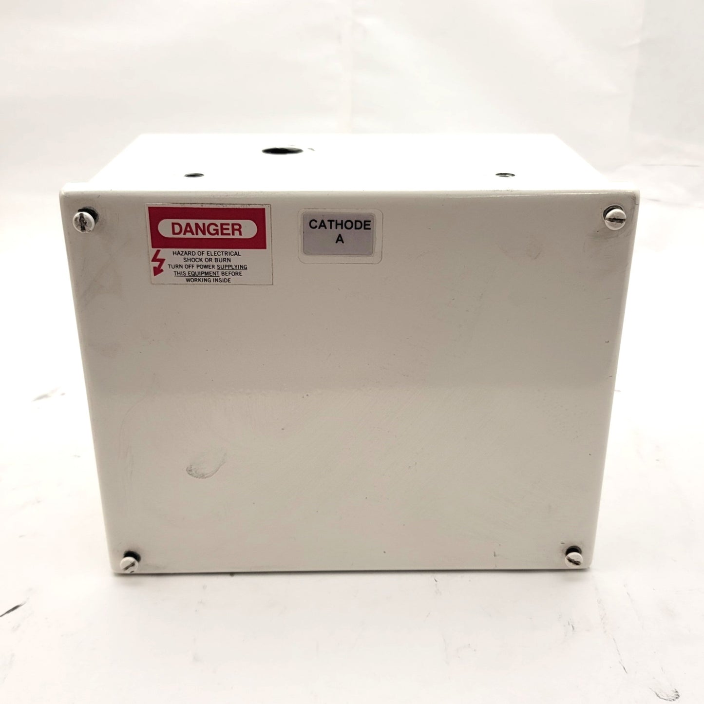 Used Hoffman A10086SC Screw Cover Steel Electrical Enclosure Box, 10" X 8" X 6"
