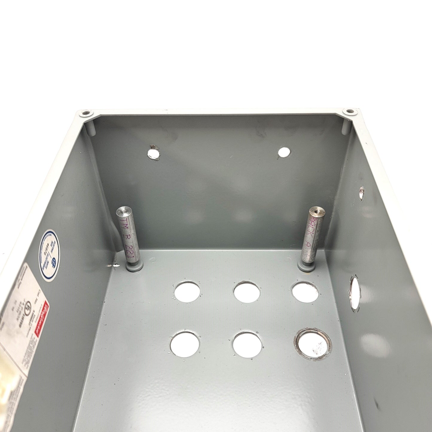 Used Hoffman A10086SC Screw Cover Steel Electrical Enclosure Box, 10" X 8" X 6"