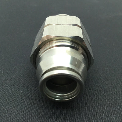 New SMC KQGE13-00 Straight Bulkhead Union Tube Fitting, 1/2" (13mm), 316 SS