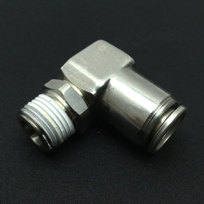 New SMC KQGL13-N03S Male Elbow Fitting, Tube: 1/2" (13mm), 3/8" NPT