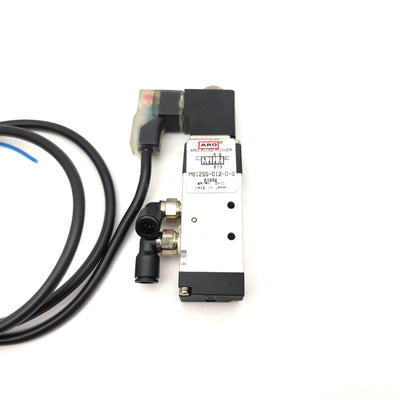 Used ARO M812SS-024-D-G 4-Way 2-Position Solenoid Valve 1/8"NPT, Coil: 24VDC, 115psi