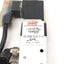 Used ARO M812SS-024-D-G 4-Way 2-Position Solenoid Valve 1/8"NPT, Coil: 24VDC, 115psi