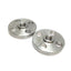 Used Lot of 2 Kerkau USA A182 F304/304L 1/2 150 81265 B16.5 SS Blind Flanges 1/2" NPT