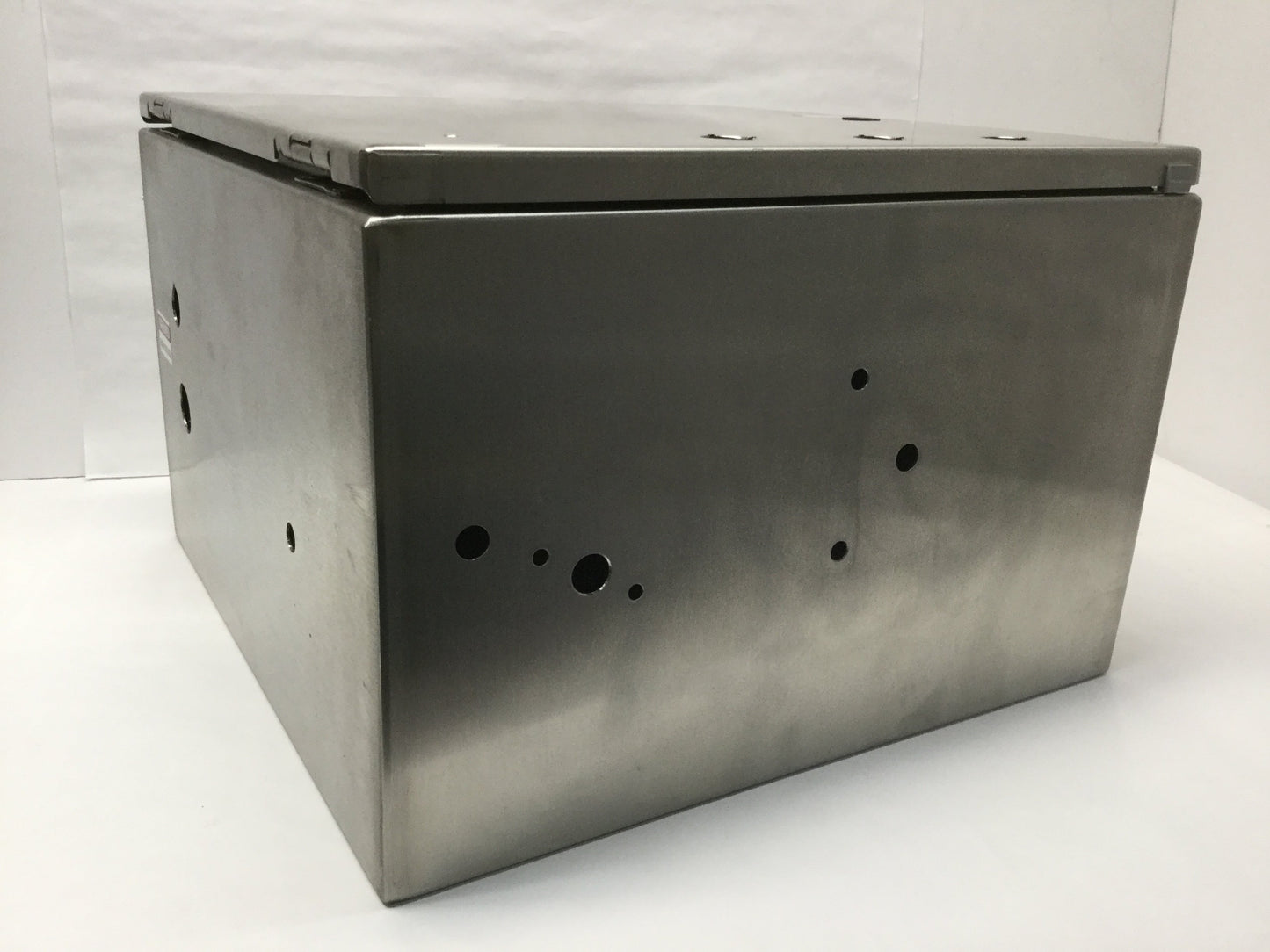Used Hoffman CSD161610SS Electrical Enclosure Box Stainless Steel 16"x16"x10" *Holes*