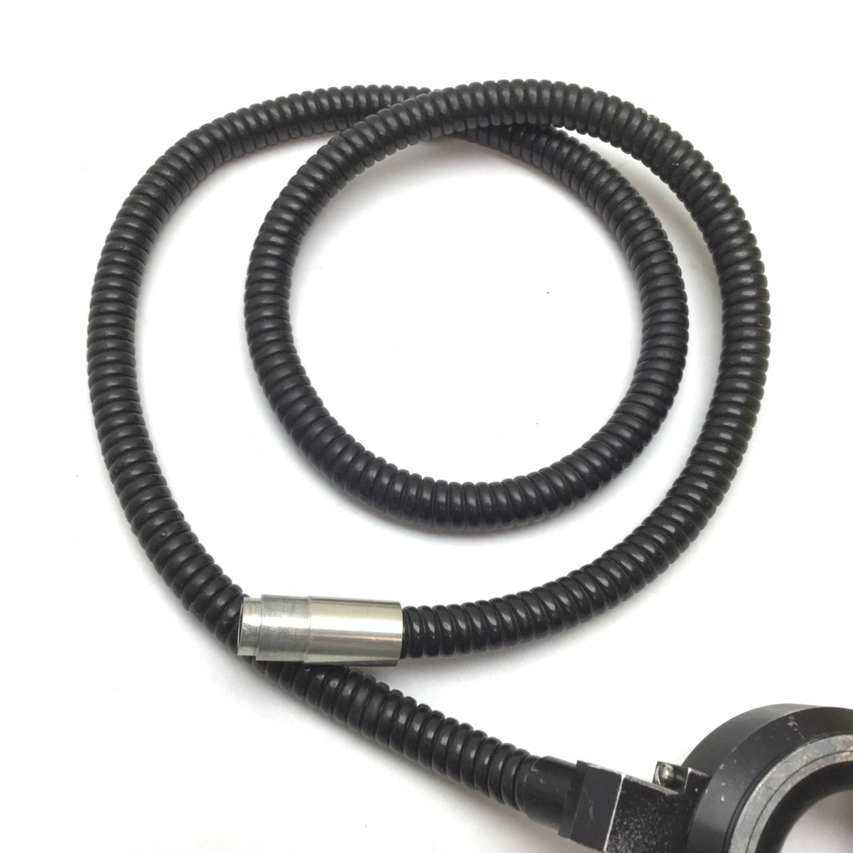Used Leeds Fiber Optic Microscope Ring Light, ID: 49mm, Length 1.14m 45", Bundle: 9mm