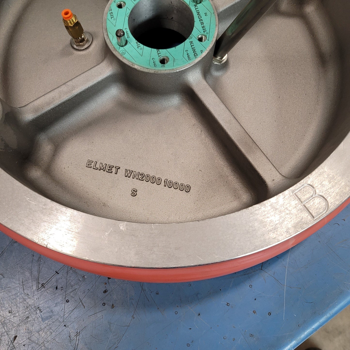 New – Open box ELMET WN2000 10000 200L (55Gal) B Follower Plate For TOP 3000 F Dosing System