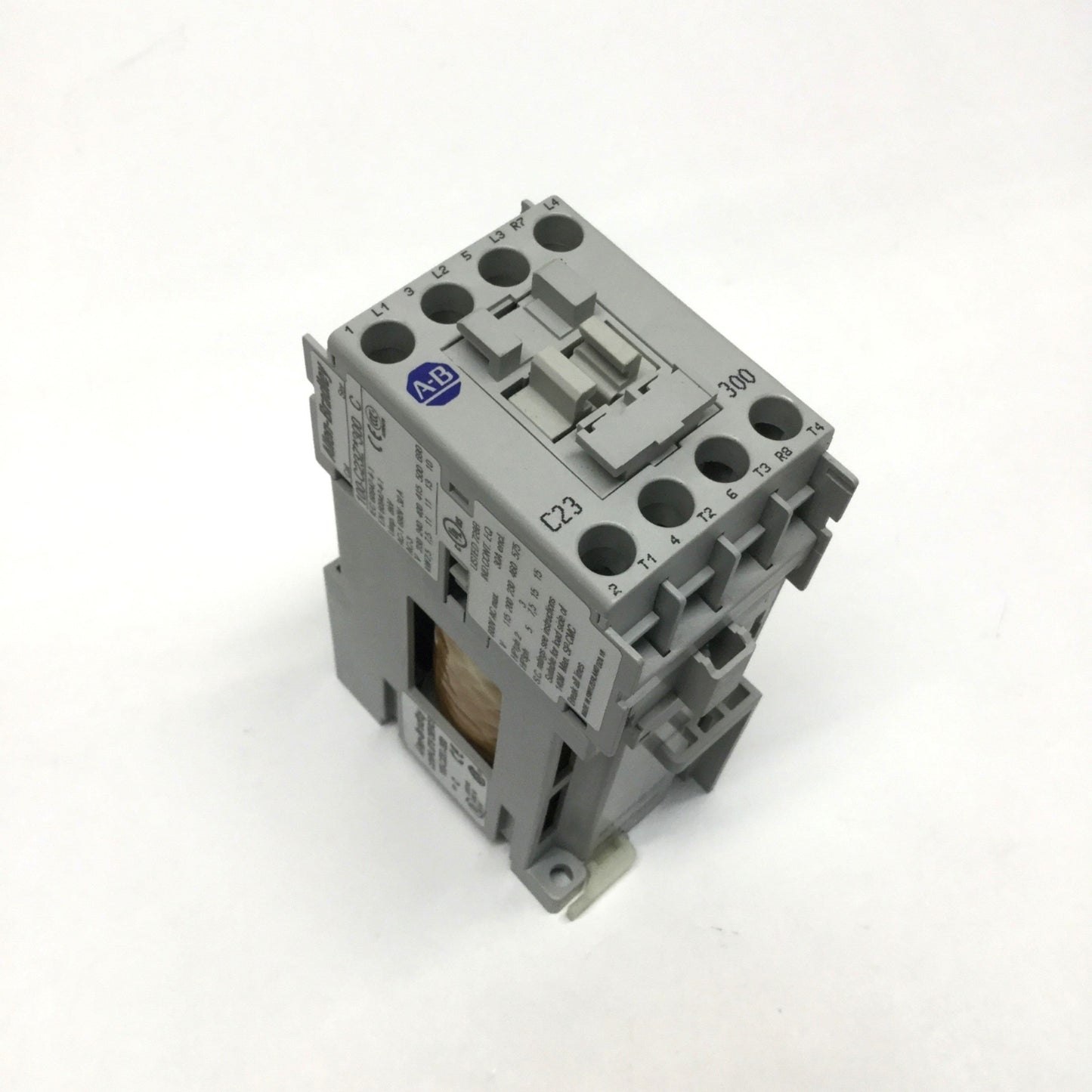 Used Allen Bradley 100-C23DJ300 Contactor Relay 30A, 4-Pole 3NO-1NC, 24VDC Coil