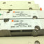 Used SMC Manifold With 2x SV2400-5FU Solenoid Valves, Coil Voltage: 24VDC, 0.2-0.7MPa