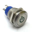 Used E-Switch ULV4 Anti-Vandal Switch, M19x1.0, SPDT, Rating: 3A 125/250VAC, Green