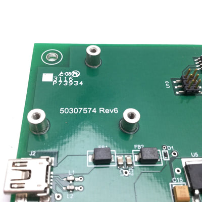Used Circuit Board 50307574 Rev 6, USB, 8-Pin Round, W/ Recom REC6-0505SRW/R10/A