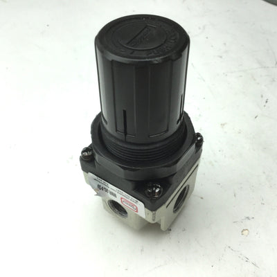 Used Clippard MMR-2Q-P30 Regulator 1/4" NPT, 1/8" Gauge, 150PSIG Max, 7-30PSIG Range