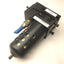 Used Parker Watts F101-04BJ M2 Pneumatic Filter, 1/2" NPT Ports, Poly Bowl With Guard