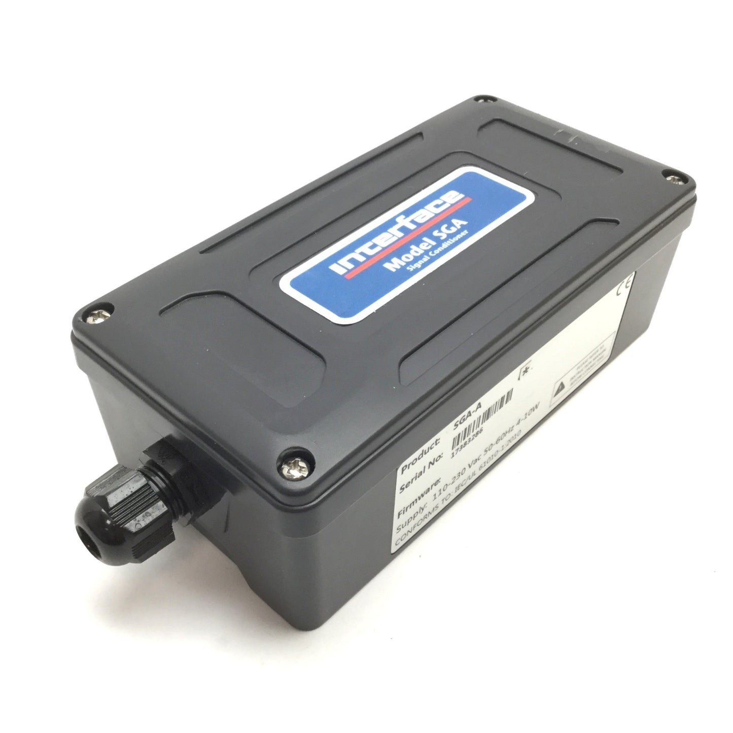 Used Interface SGA-A Strain Gauge Load Cell Powered Signal Conditioner, 110-230VAC
