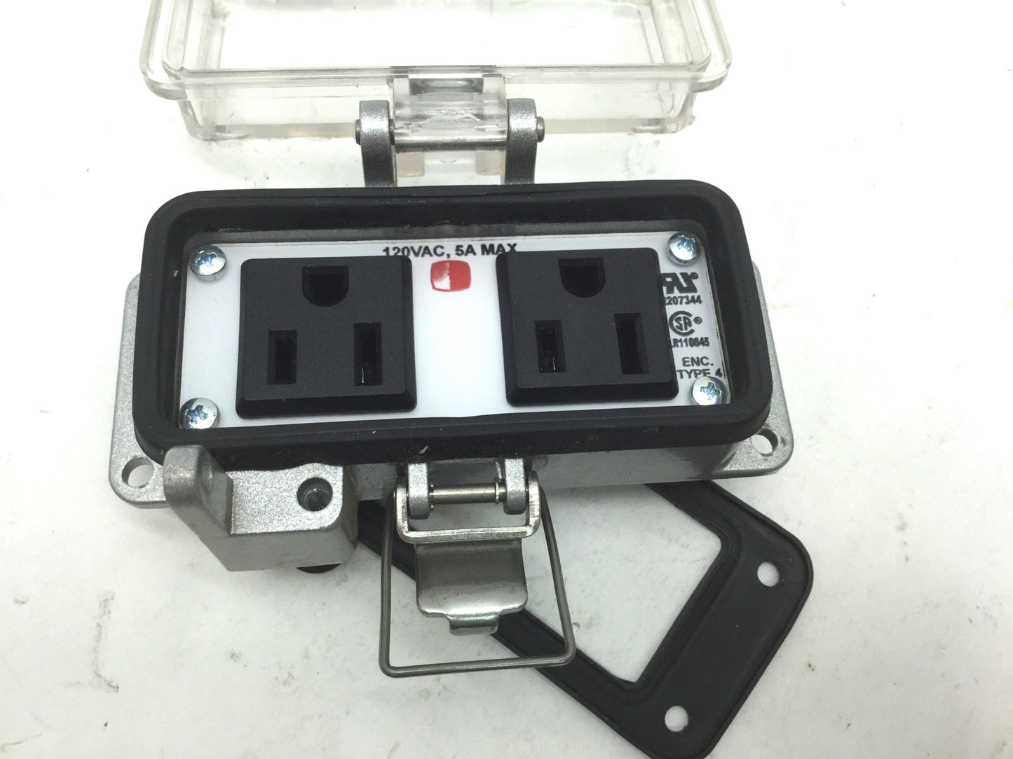 Used Grace P-XX-F3RR0 Enclosure Panel Interface Connector 2 Plugs, 120VAC 5A