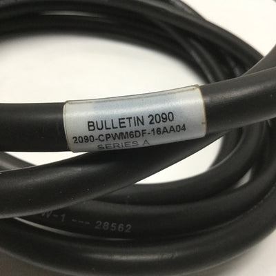 Used Allen Bradley 2090-CPWM6DF-16AA04 Kinetix Motor Power Cable, 4 Meters, 16AWG