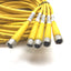 Used Lot of 5 Turck PKG 3M-10 Cordset, 3-Pin Female Picofast Connection, 2.5m Long