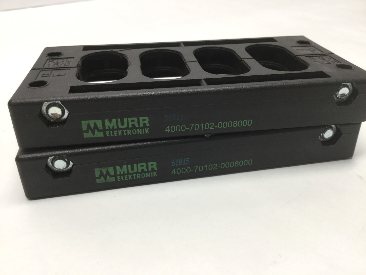 Used Lot of 2 Murr Elektronik 4000-70102-0008000 MSDD Feedthrough Cable Entry Housing