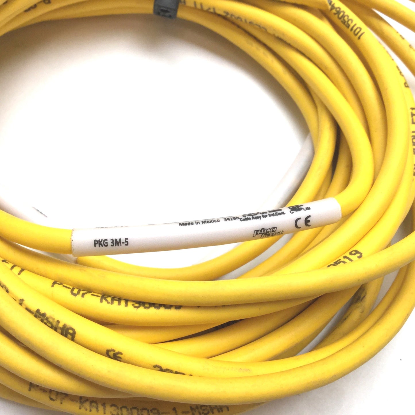 Used Lot of 4 Turck PKG 3M-5 Cordset, 3-Pin Female Picofast Connection, 6ft Long
