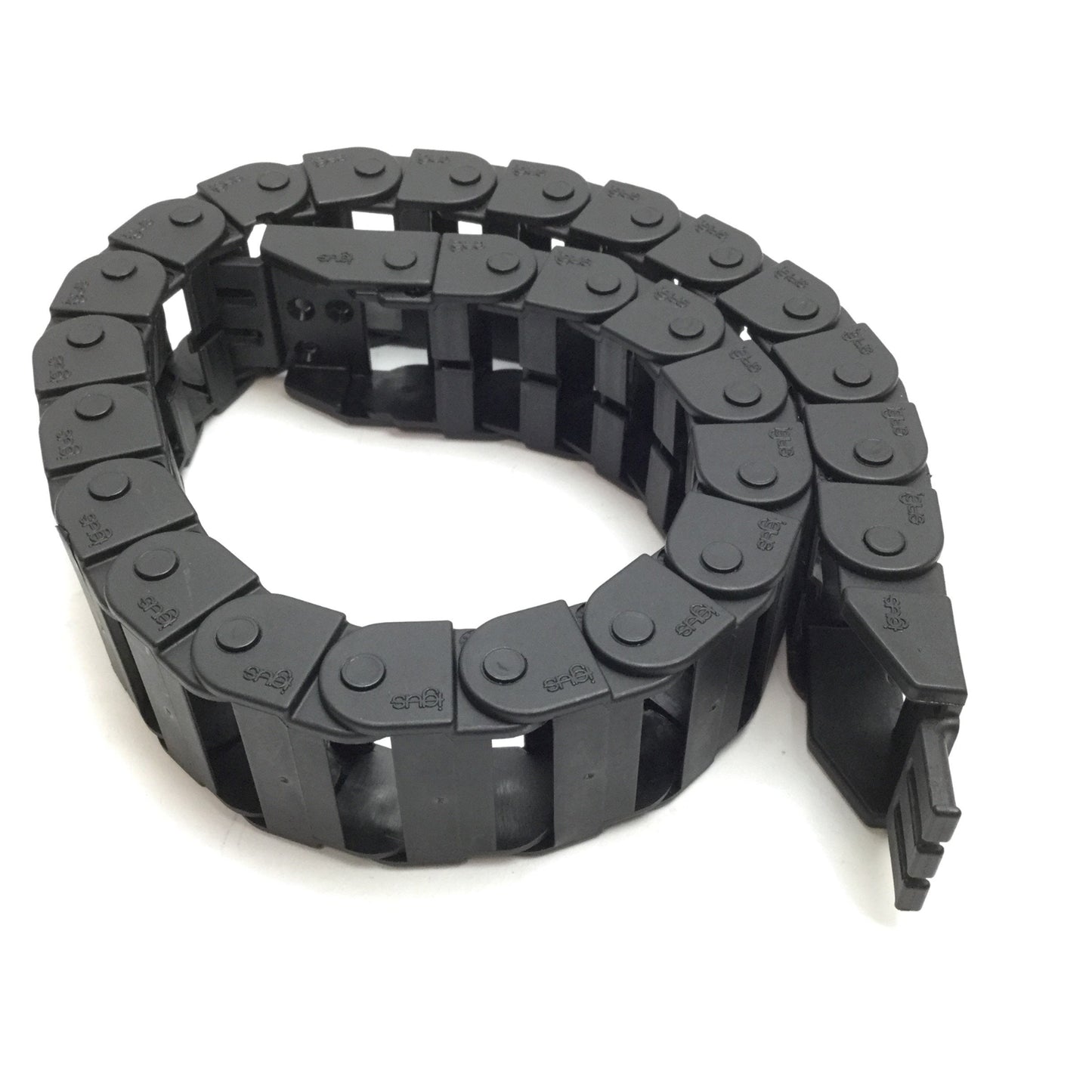 Used Igus Z08.30.048 Energy Chain, Length: 21", Inside 1.15" x 0.5", *Broken Crossbar