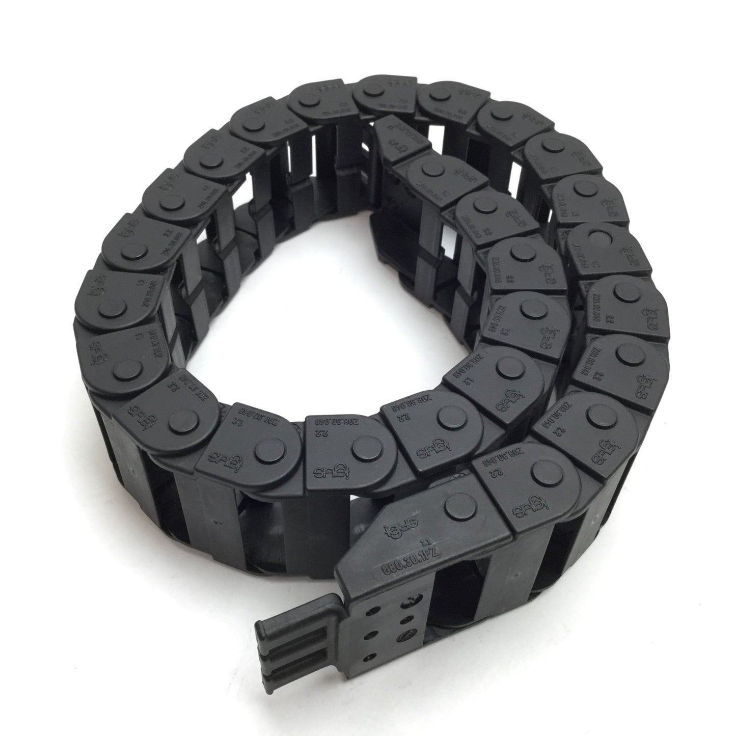 Used Igus Z08.30.048 Energy Chain, Length: 21", Inside Dimensions: 1.15" x 0.5"