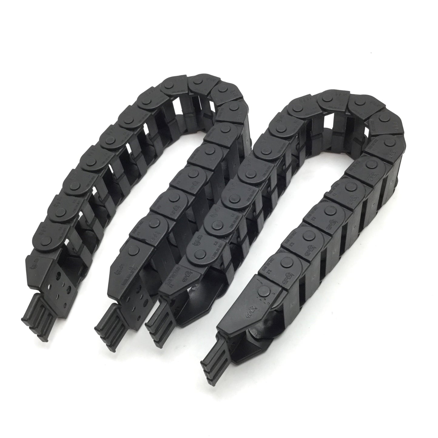 Used Lot of 2 Igus Z08.30.028 Energy Chain, Length: 13", Inside: 1.15" x 0.5"