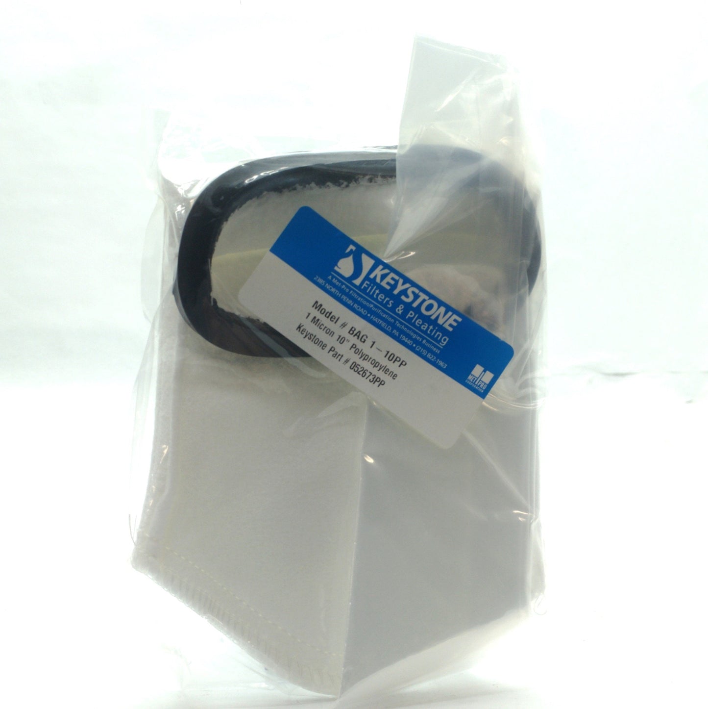 New Keystone BAG1-10PP Giant Bag Filter, 1 Micron, 10" Long, 40GPM, Polypropylene