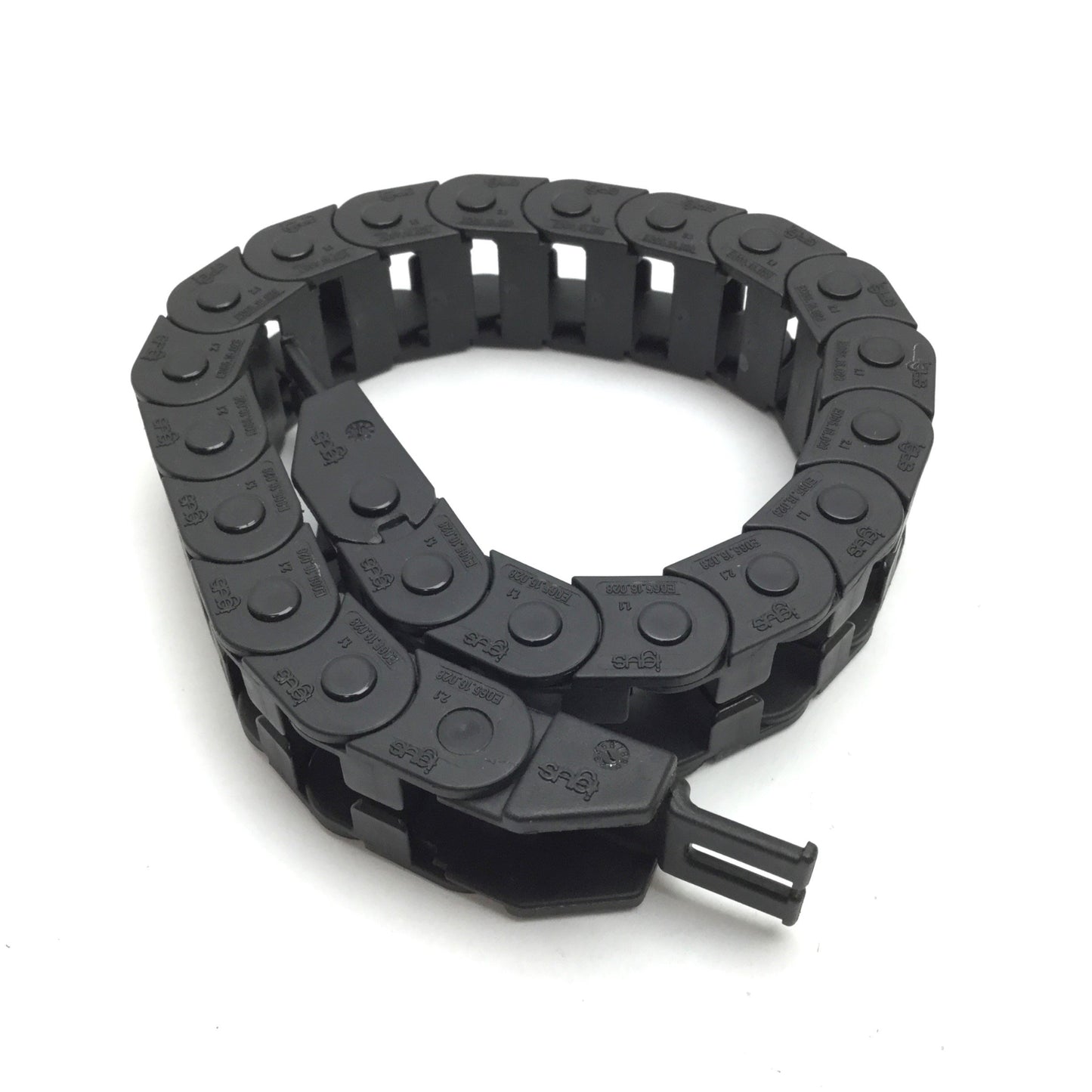 Used Igus E065.16.028 Energy Chain, Length: 13", Inside Dimensions: 0.625" x 0.45"
