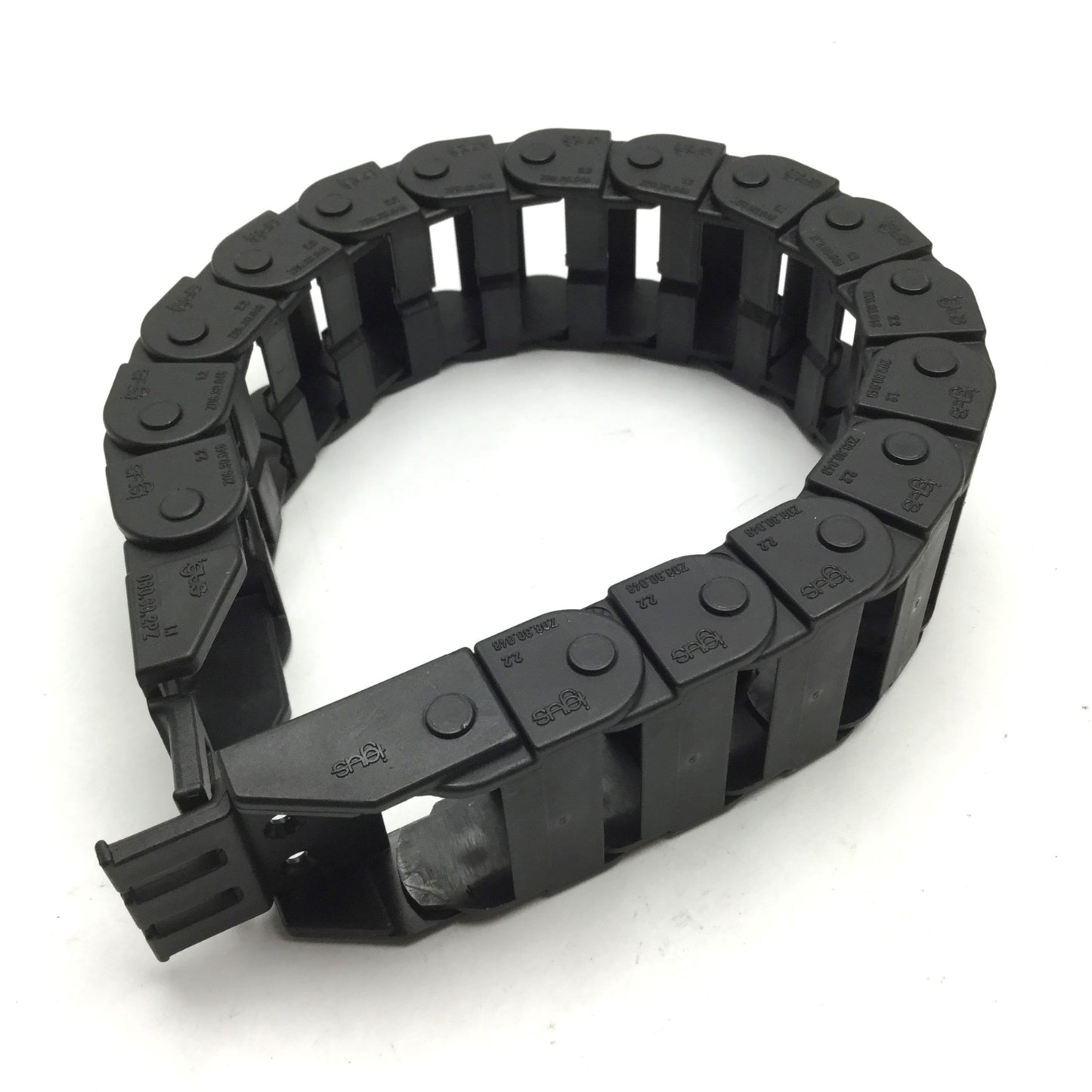 Used Igus Z08.30.048 Energy Chain, Length: 13", Inside Dimensions: 1.15" x 0.5"