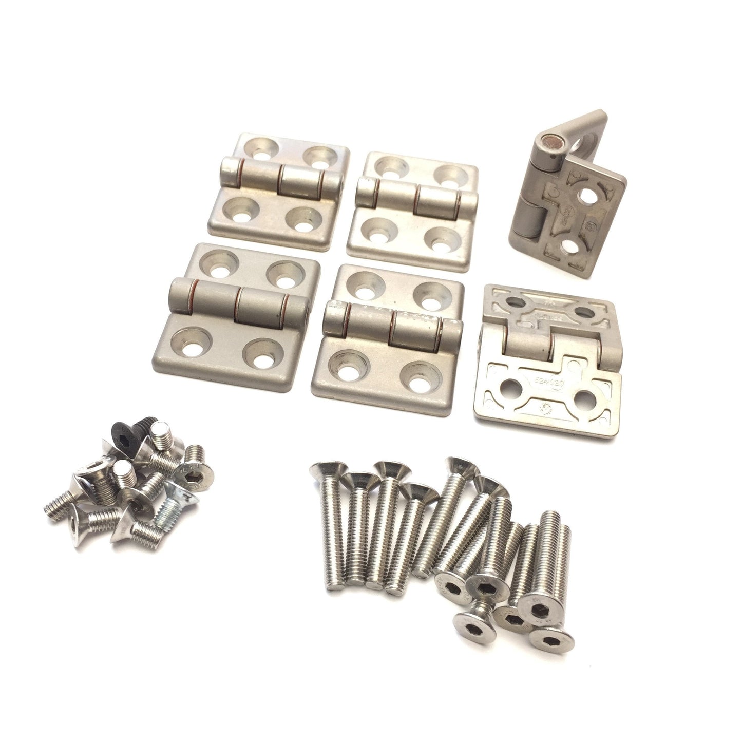 Used Lot of 6 Bosch Rexroth 524020 524021 Aluminum Extrusion Hinges, 30mm Profile