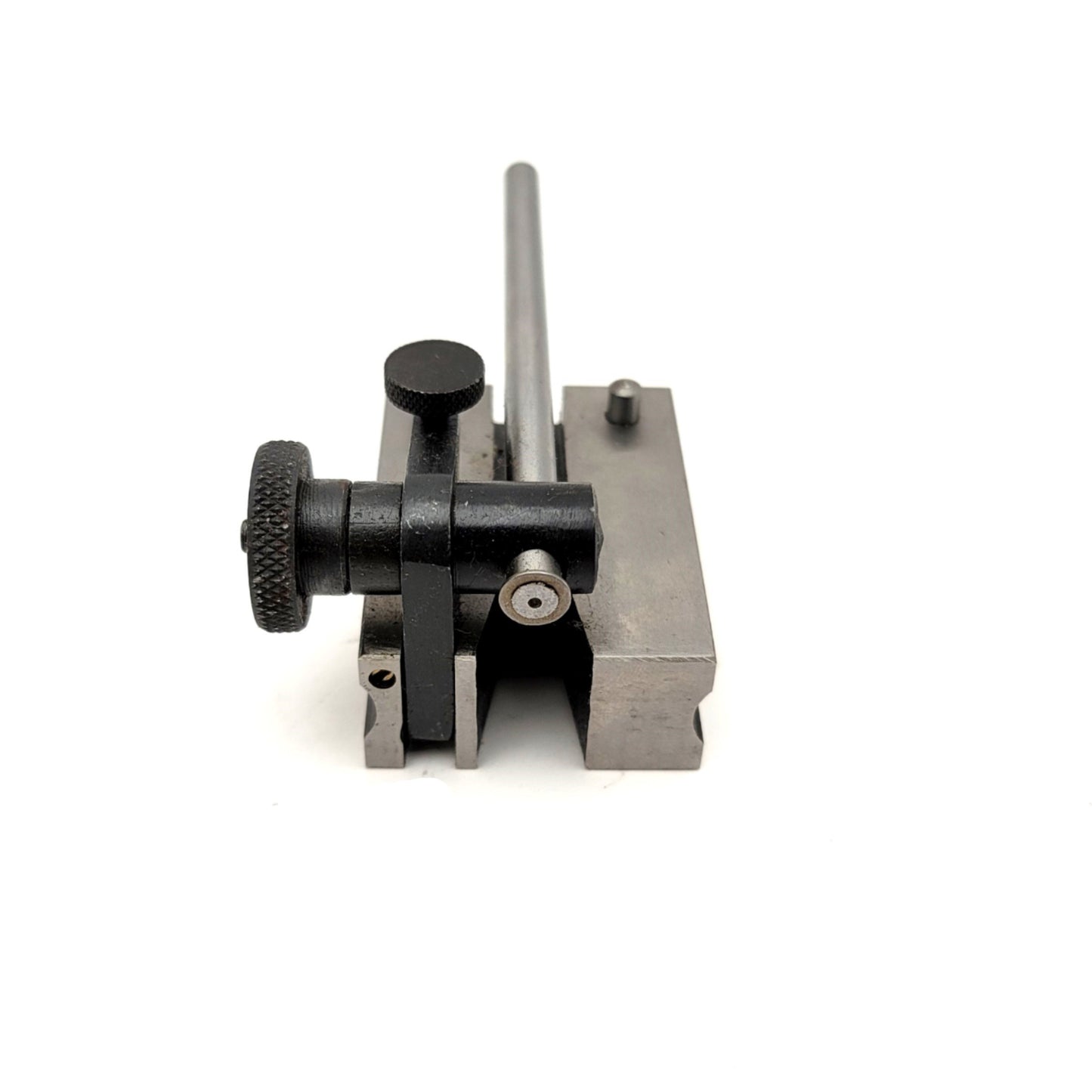 Used PEC Tools 5033-004 Surface Gauge Base With 4" Spindle V-Groove Fully Hardened