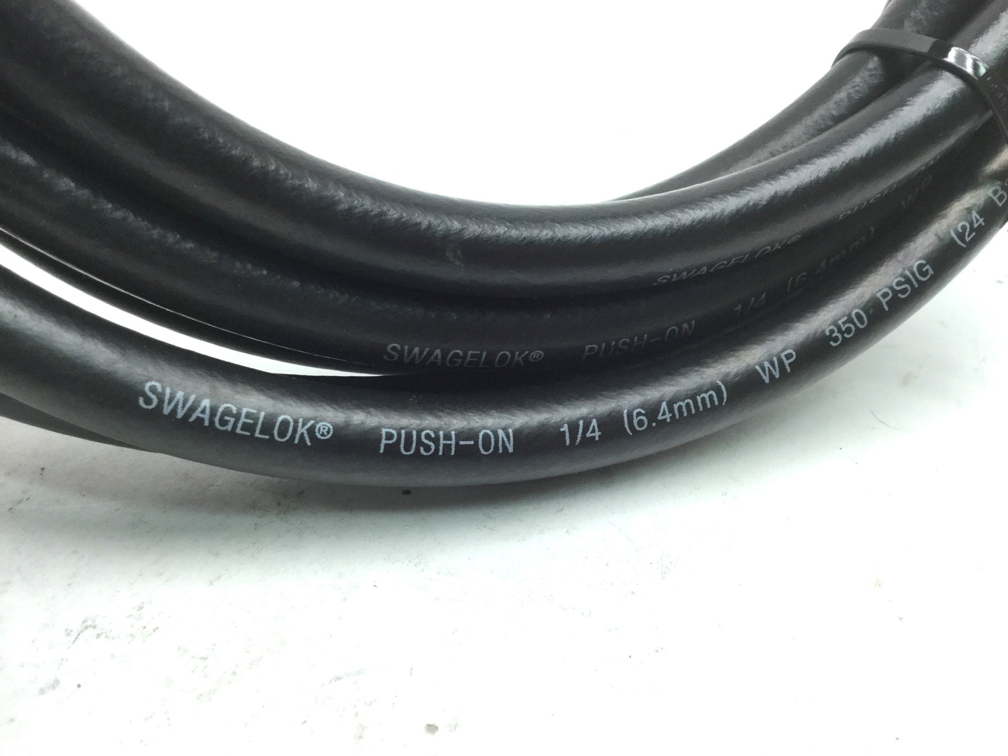 Used Swagelok Flame Resistant Push-On Hose 1/4" 6.4mm WP 350 PSIG (24 Bar), 12' Long