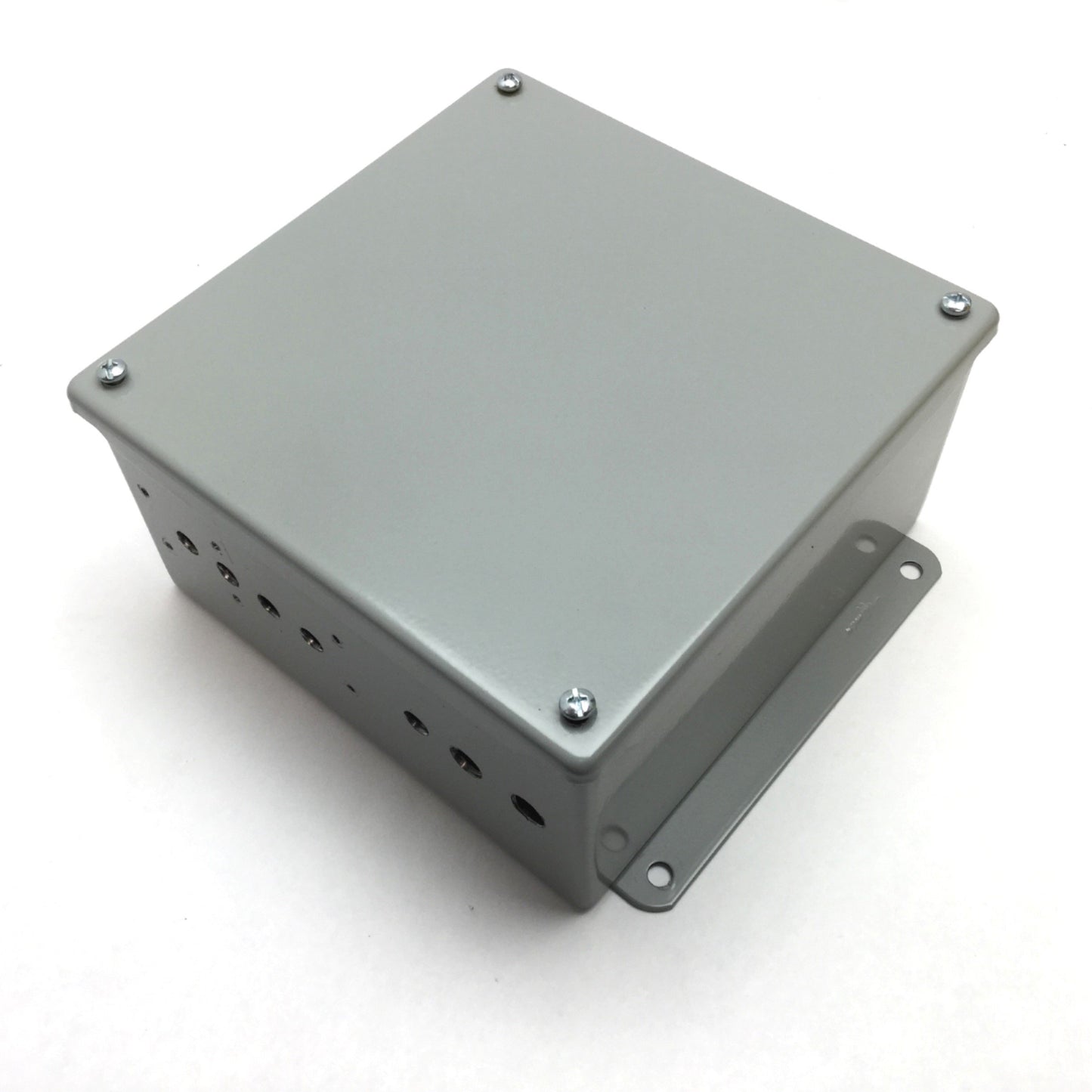 Used Hoffman A808SC Electrical Enclosure, Dimensions: 8" x 8" x 4", Steel, *Holes*
