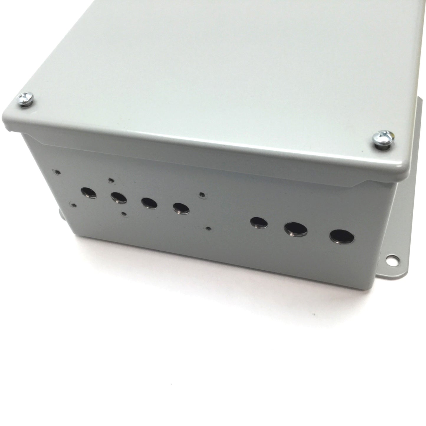 Used Hoffman A808SC Electrical Enclosure, Dimensions: 8" x 8" x 4", Steel, *Holes*