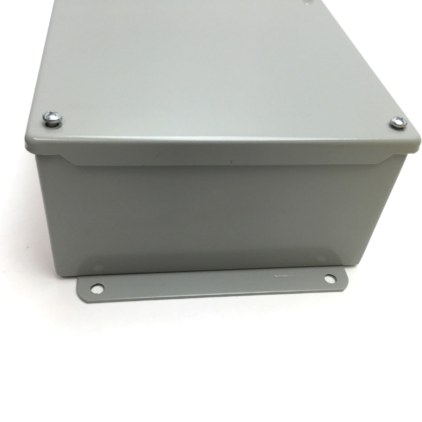 Used Hoffman A808SC Electrical Enclosure, Dimensions: 8" x 8" x 4", Steel, *Holes*