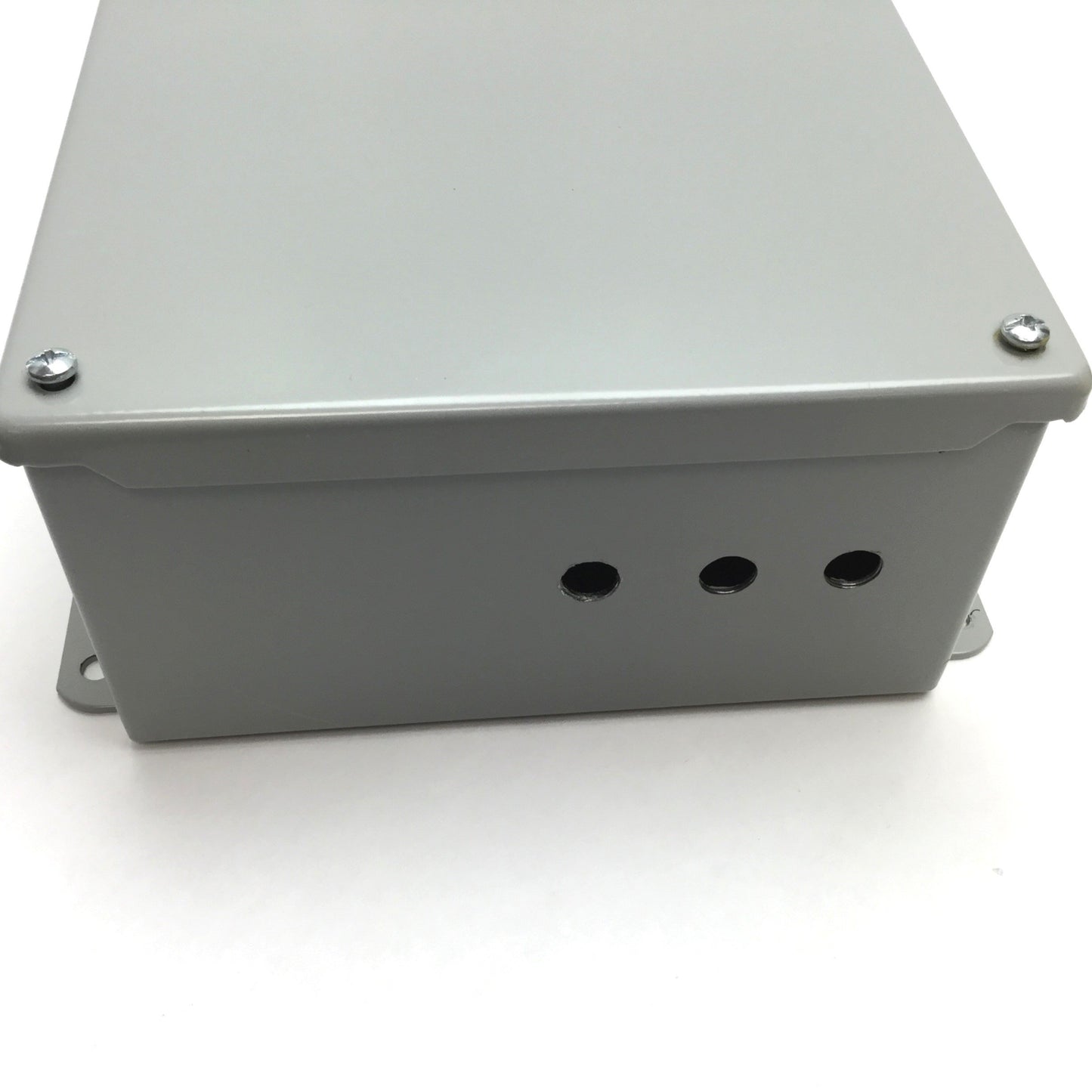 Used Hoffman A808SC Electrical Enclosure, Dimensions: 8" x 8" x 4", Steel, *Holes*