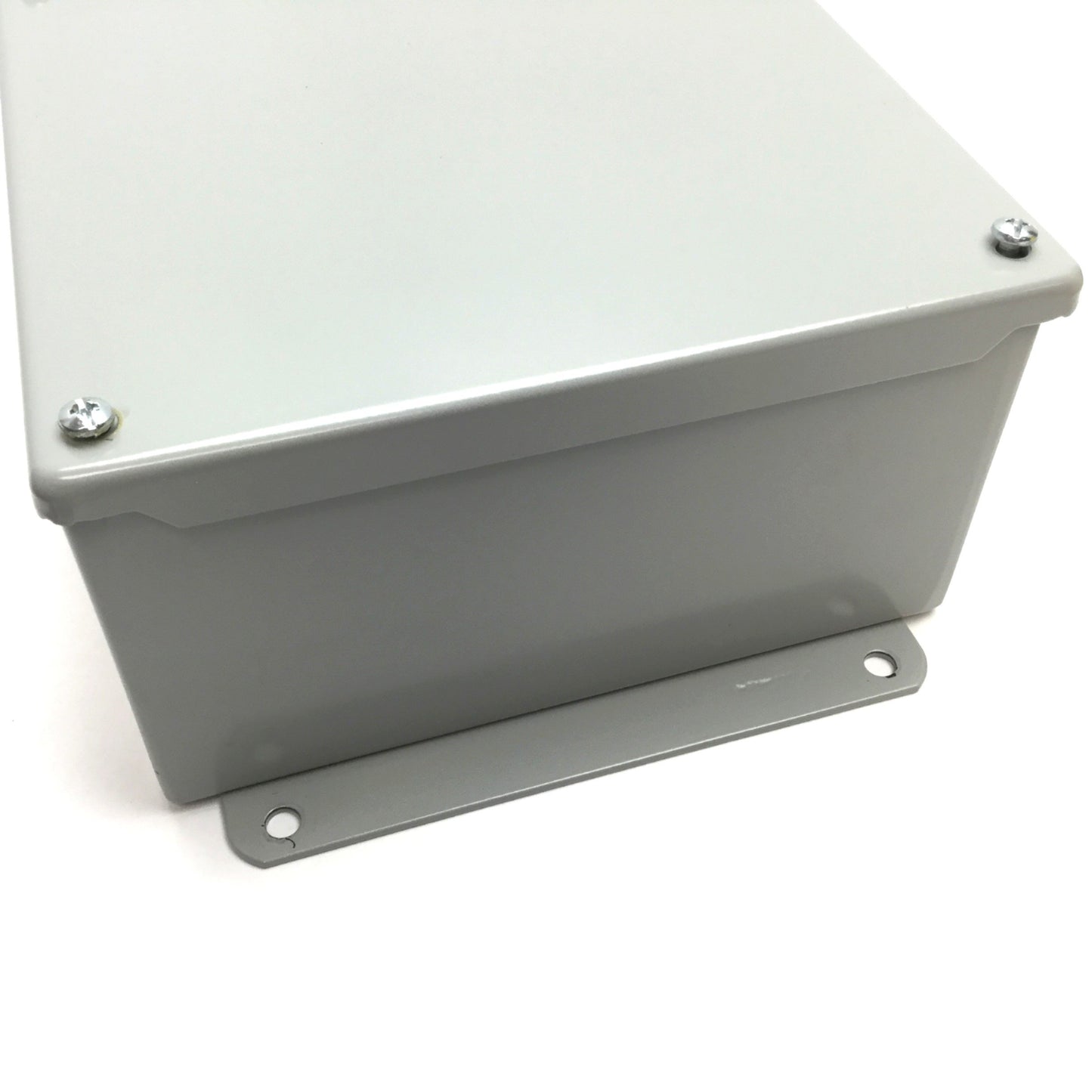 Used Hoffman A808SC Electrical Enclosure, Dimensions: 8" x 8" x 4", Steel, *Holes*