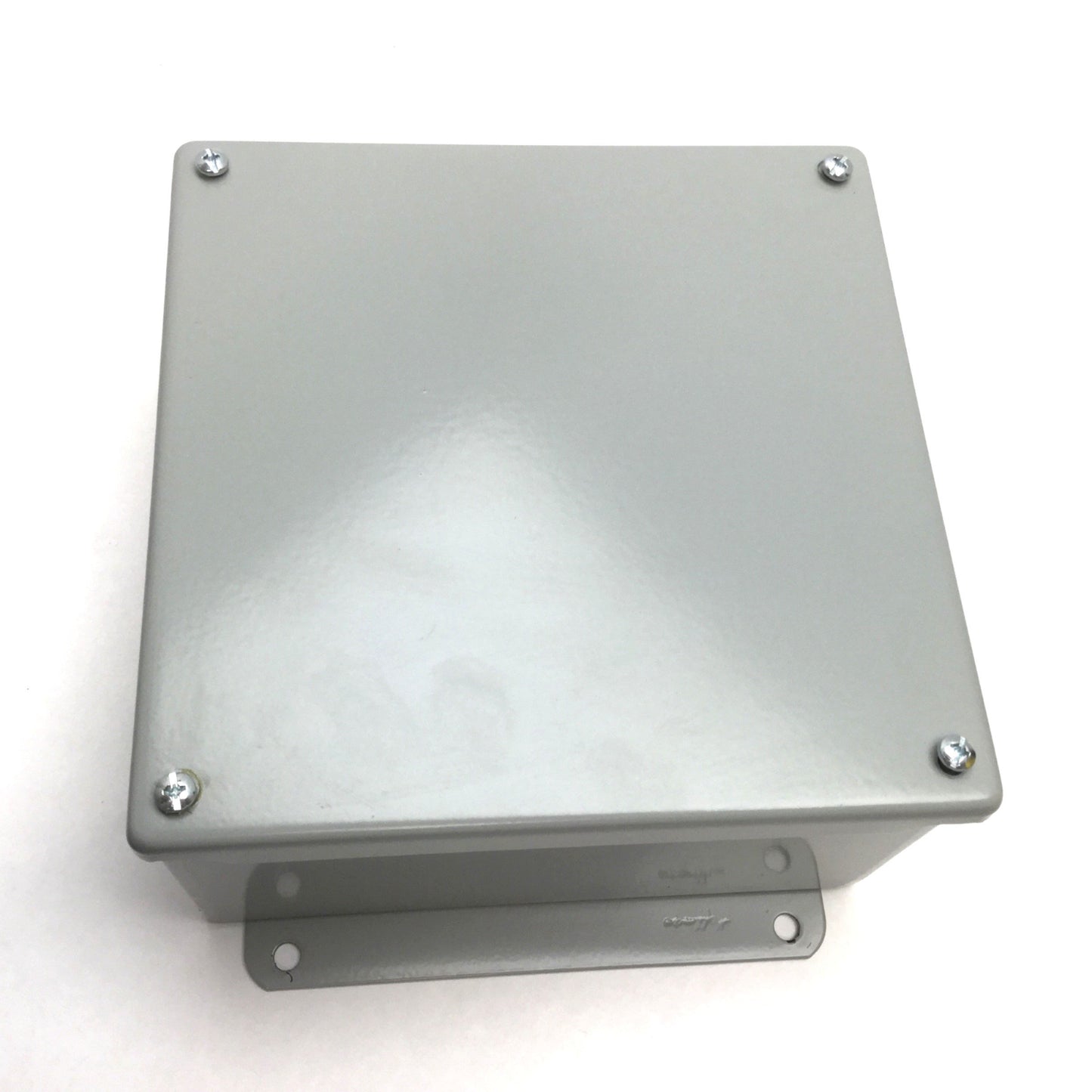 Used Hoffman A808SC Electrical Enclosure, Dimensions: 8" x 8" x 4", Steel, *Holes*