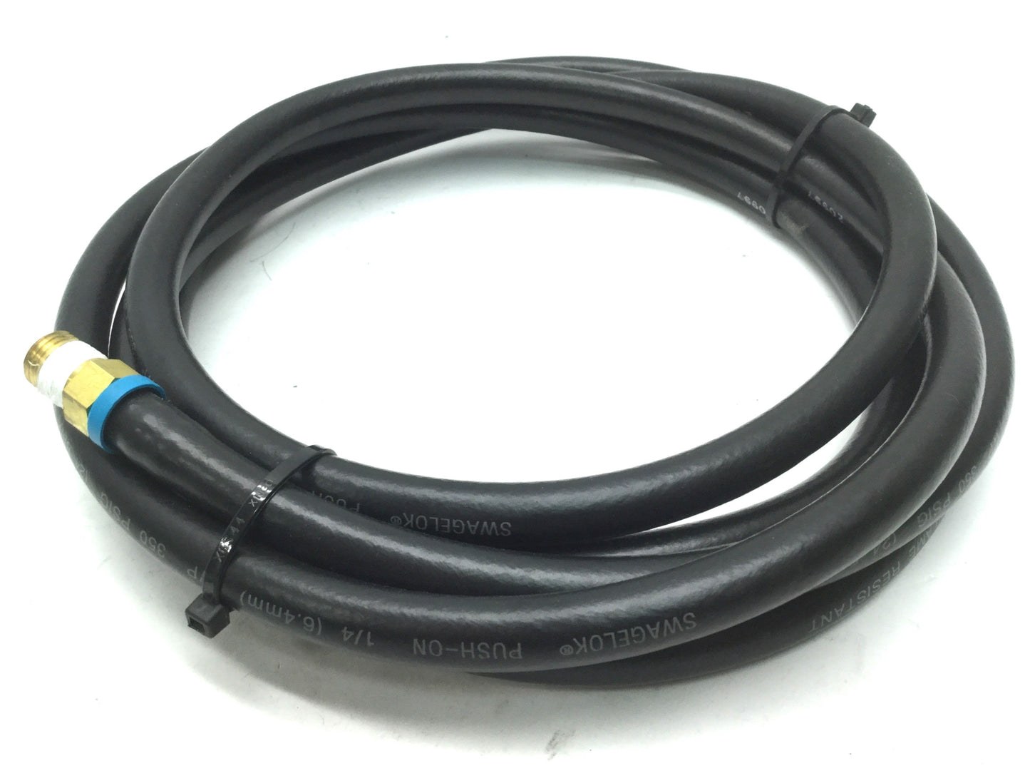 Used Swagelok Flame Resistant Push-On Hose 1/4" 6.4mm WP 350 PSIG (24 Bar), 10' Long