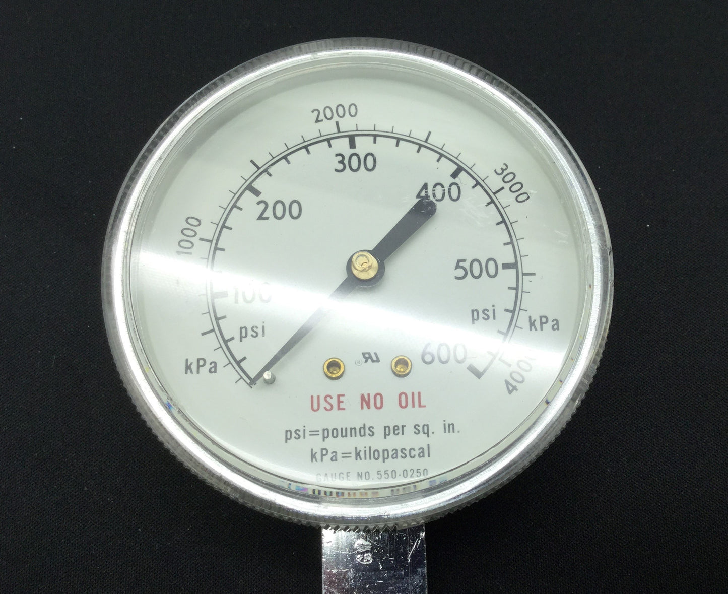 Used Concoa 3044001-84-000 Regulator 1/4" NPT Ports Out: 0-250psi Chrome Plated Brass