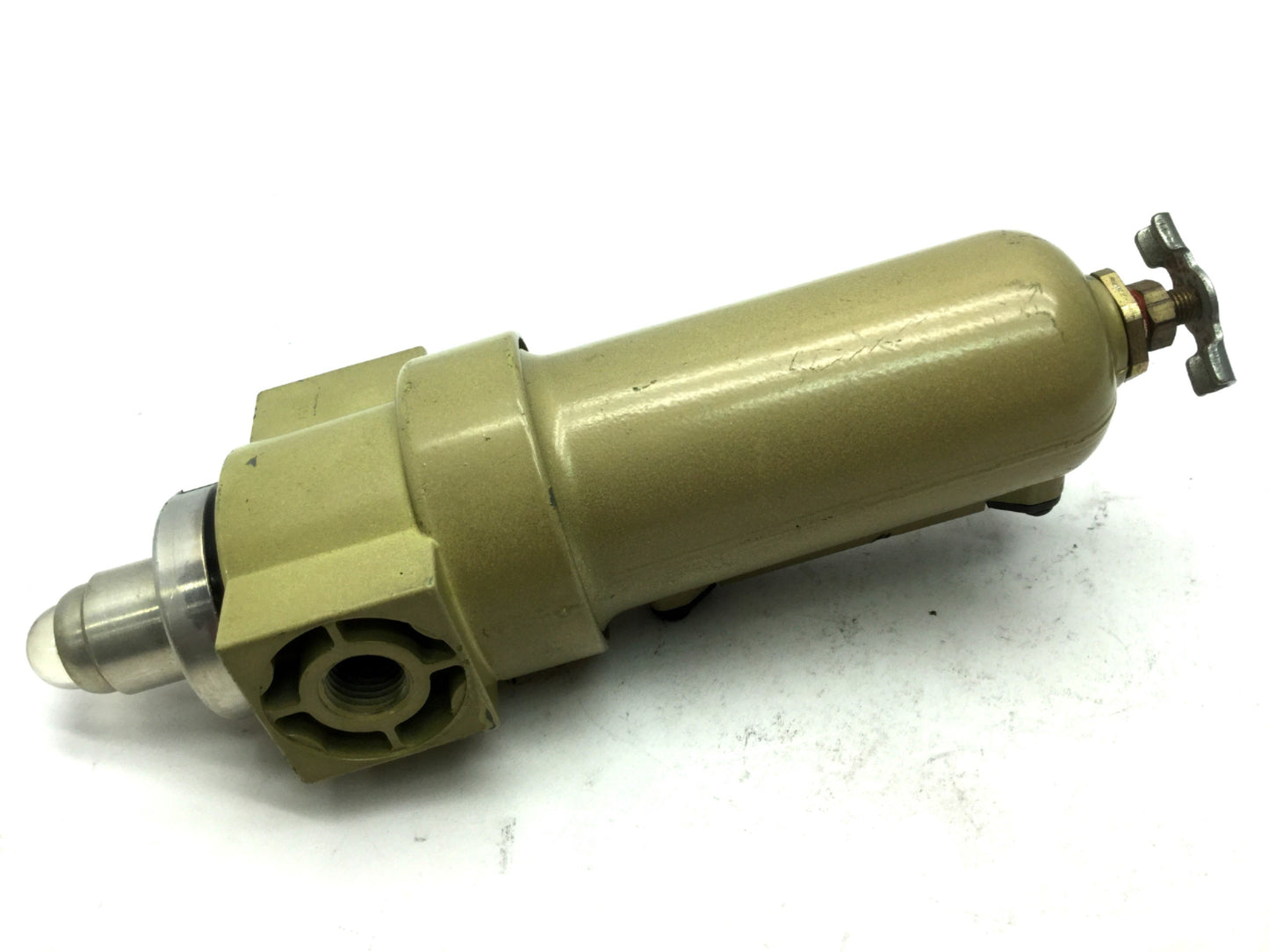Used Norgren F55-201-MODA Filter & 5796-50 Service Indicator 1/4" NPT 250 PSI 150°F