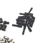 Used Lot of Legris Pneumatic Fittings, Elbow Tee Y Plug, 1/4 5/32 4mm 10-32 M5x0.8 M3