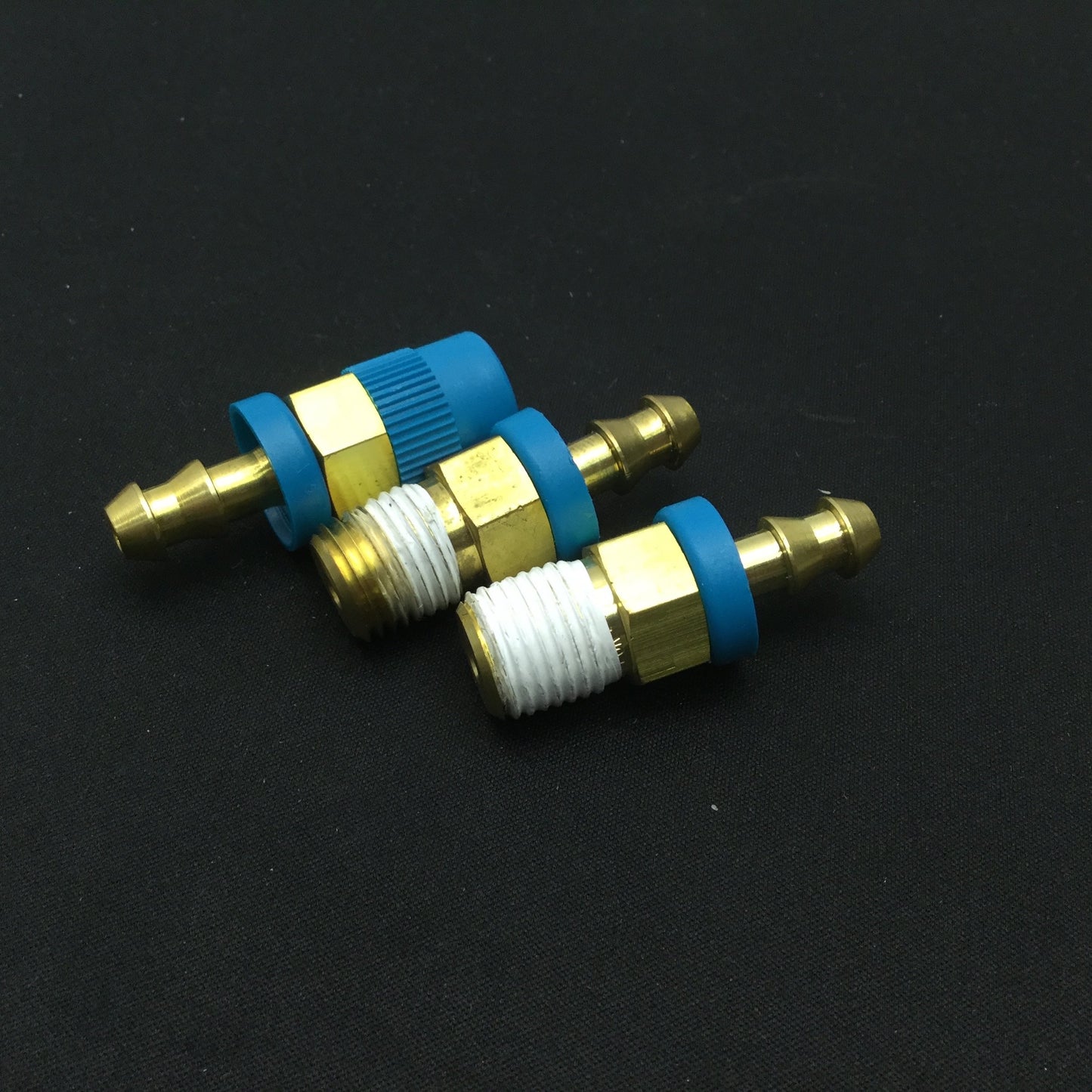 Used Lot of 3 B-PB4-PM4 Multi-Purpose Push On Hose End Connection 1/4" Hose to NPT