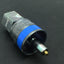 Used Swagelok B-QC4-D-4PFK5 Brass Insturment Quick Connect Stem Valve 1/4" Blue Key
