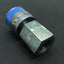 Used Swagelok B-QC4-D-4PFK5 Brass Insturment Quick Connect Stem Valve 1/4" Blue Key