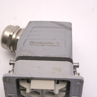 Used Weidmuller 1788090000 HDC Rockstar Connector Base and Hood, 40A 1000V