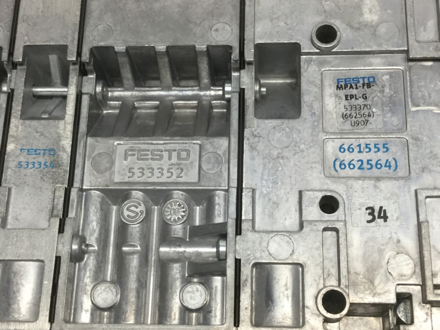 Used Festo CPX-FB13 PROFIBUS DP Field Bus Terminal Controller Valve Manifold 24VDC