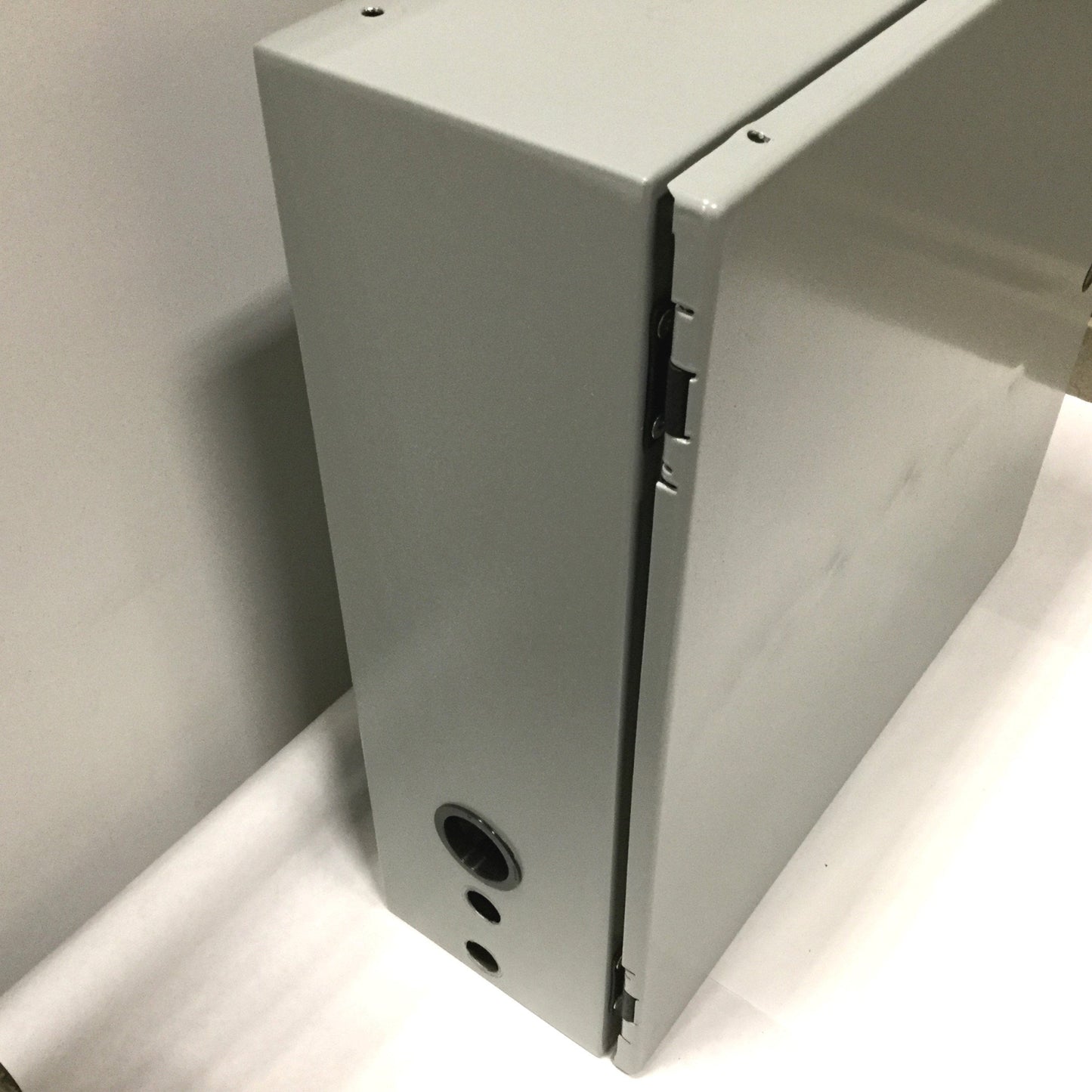 Used Hoffman CSD20206 Electrical Enclosure, 20" x 20" x 6", Steel, *Holes/Dents*